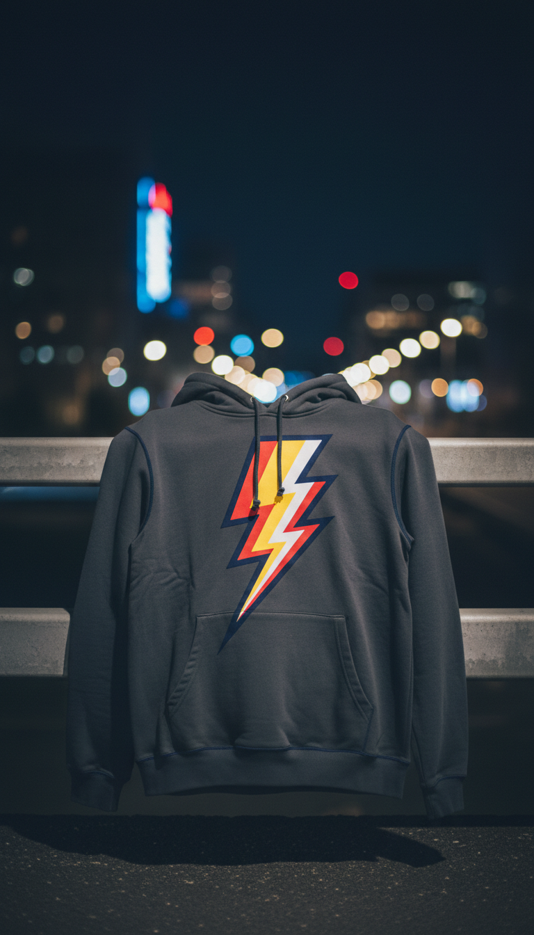 Electric Bolt Graphic Hoodie