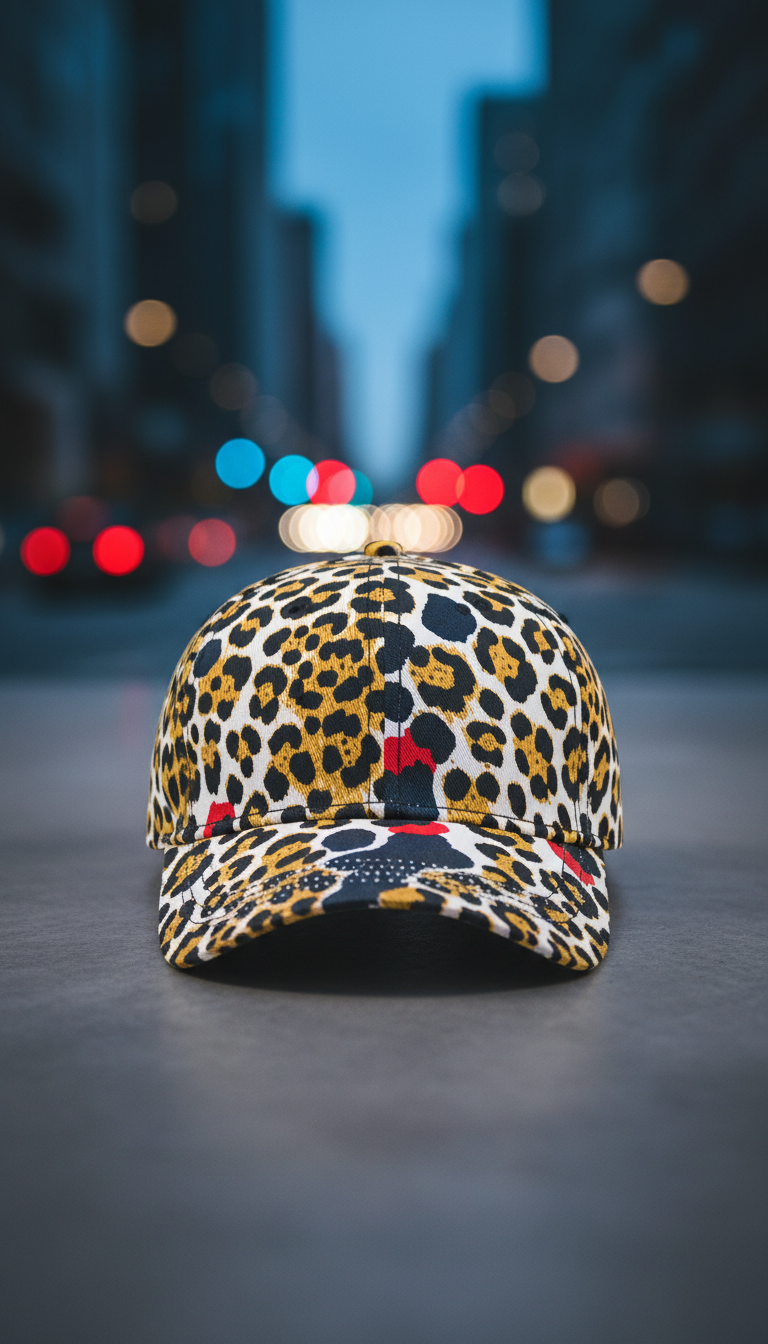 Leopard Print Street Cap
